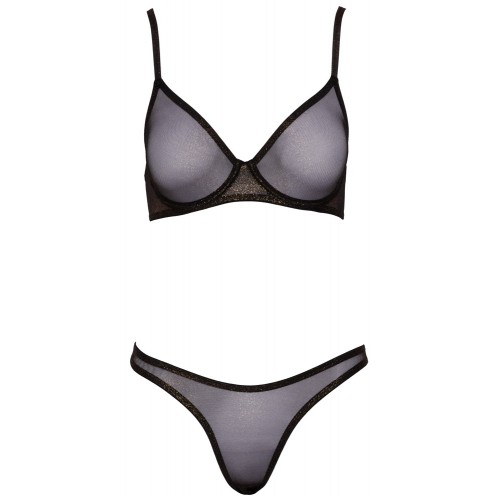 set intimo 2 pezzi trasparente L