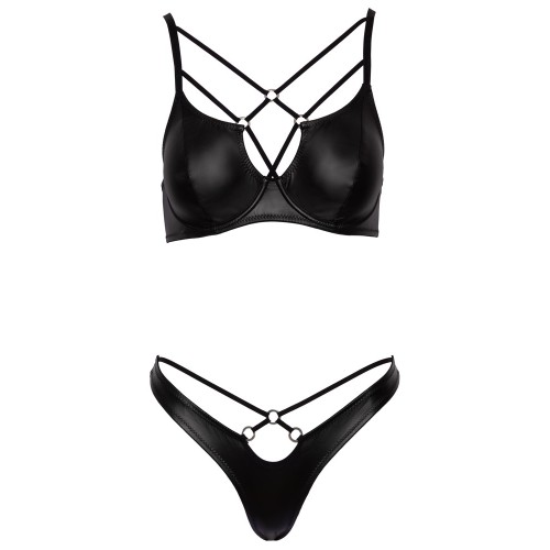 Set intimo 2 pz nero lucido M