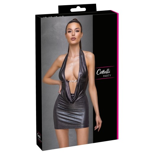 abito sexy clubwear luccicante L