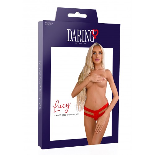slip Lucy crotchless thong panty L/XL