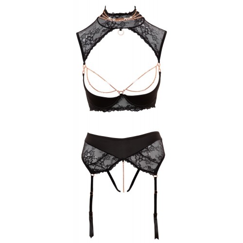 intimo 2 pz con reggicalze Shelf Bra...