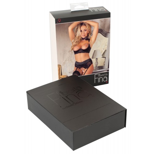 intimo 2 pz con reggicalze Shelf Bra...