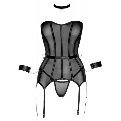 corsetto trasparente con barre...