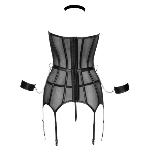 corsetto trasparente con barre...