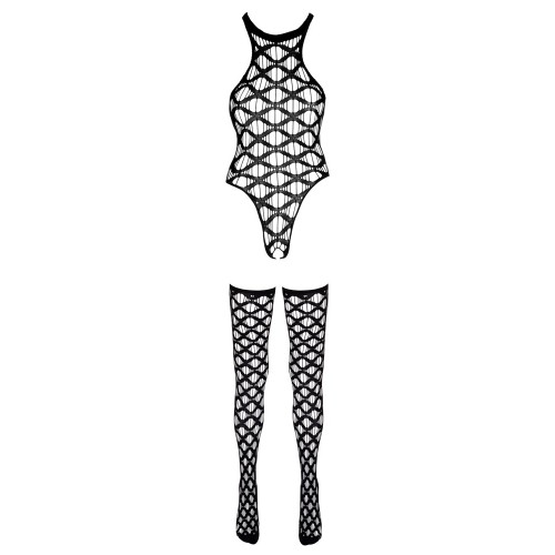 Set completo Body ouvert e calze...