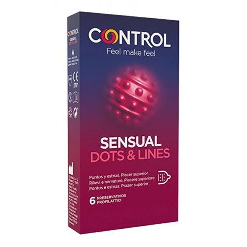 Control Sensual Dots & Lines 6pz