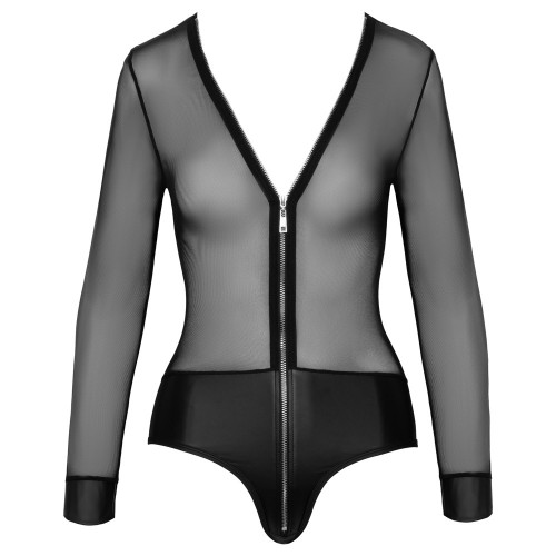 Body trasparente con apertura a Zip M