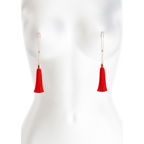 Morsetti per capezzoli Nipple Clamps red