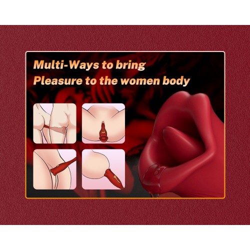 Stimolatore Clitorideo lingua con coda