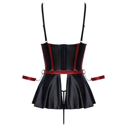 Baby Doll bondage nero con manette M