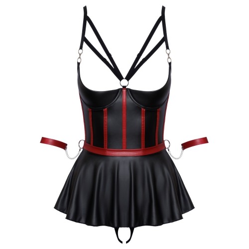 Baby Doll bondage nero con manette M