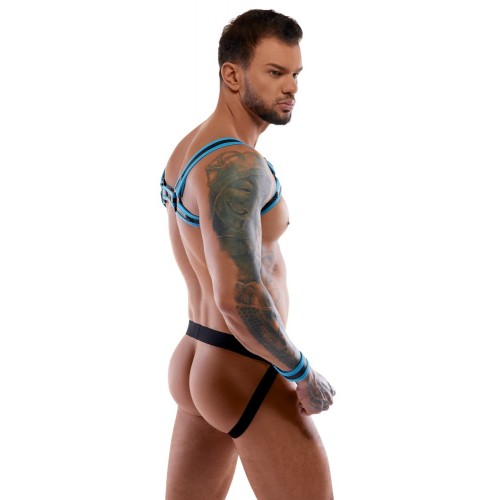 Jockslip con top lucido bicolore M