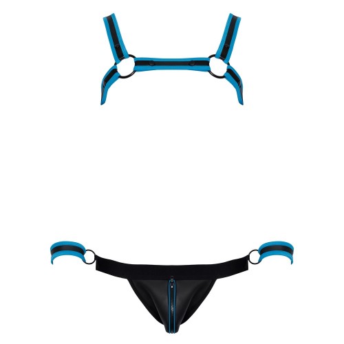 Jockslip con top lucido bicolore M