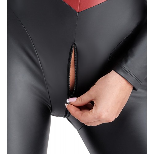 Tuta a maniche lunghe dal look opaco...