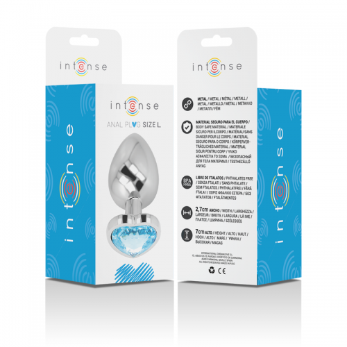 PLUG ANALE METALLO ALLUMINIO CUORE N...