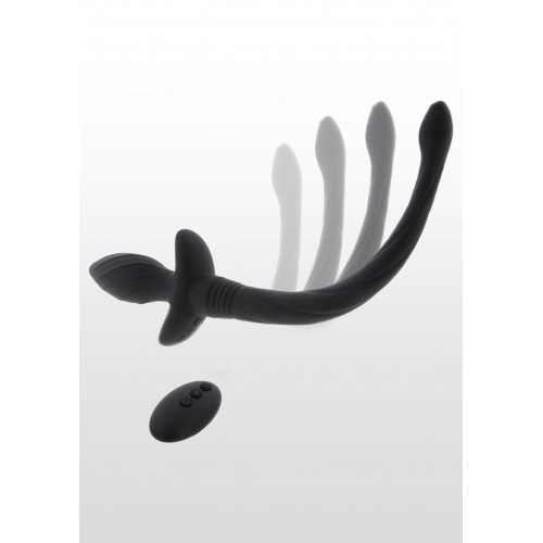 plug anale con coda vibrante remoto...