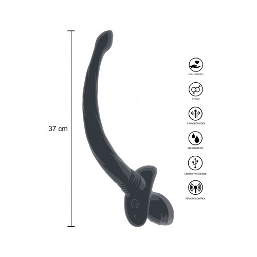 plug anale con coda vibrante remoto...