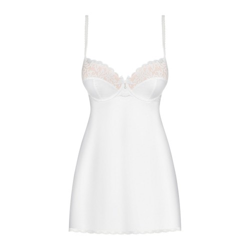 Abito lingerie bianco aderente e...