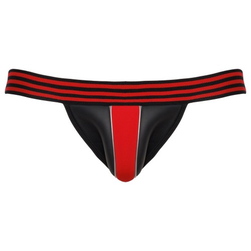 Jockstrap nero con contrasti rossi L/XL