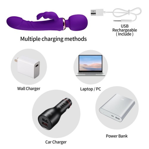 Vibratore Rabbit con stimolatore...