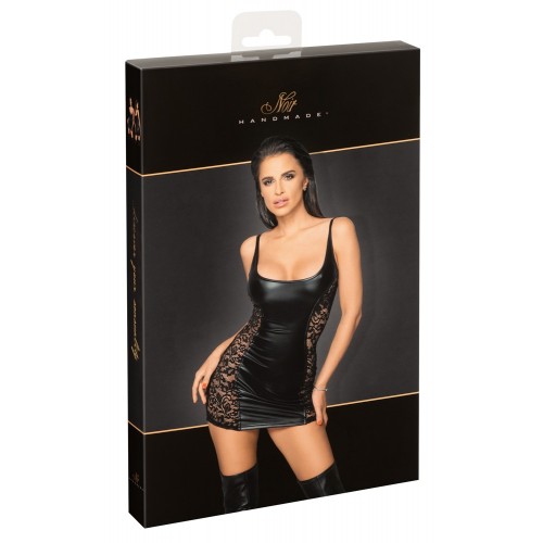 Abito a vita stretta nero opaco...