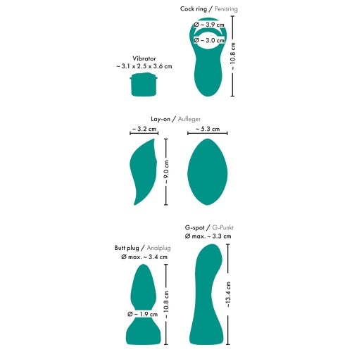 set di 5 mini vibratori RC con 4...