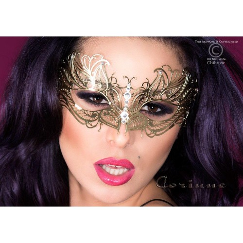 maschera filigranata con strass