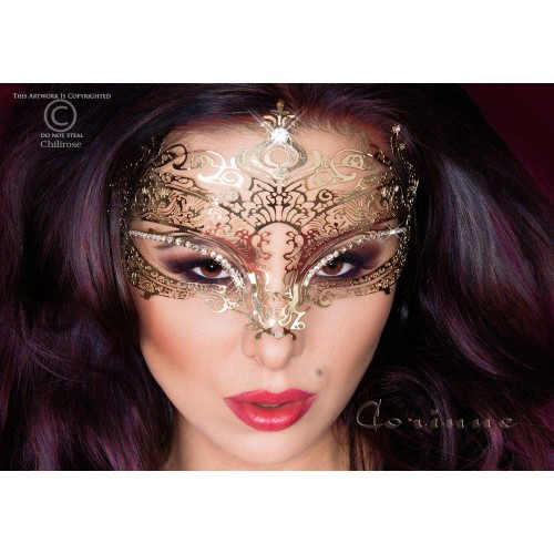 maschera filigranata con strass