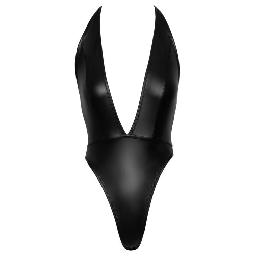 Body nero opaco con scollatura...