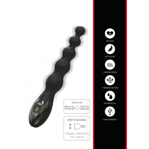 Vibratore anale con sfere graduate...