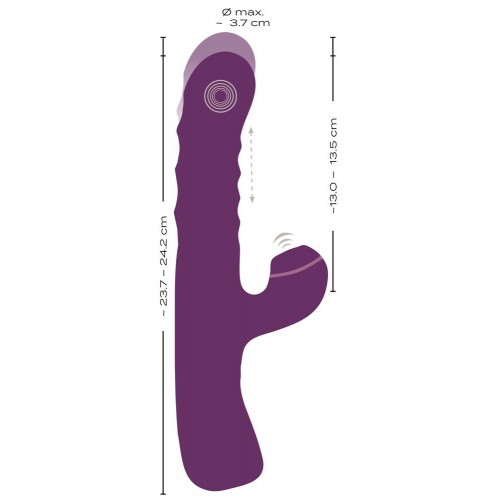 vibratore Rabbit a 3 funzioni, con...