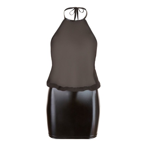 miniabito nero con portacollo per la...