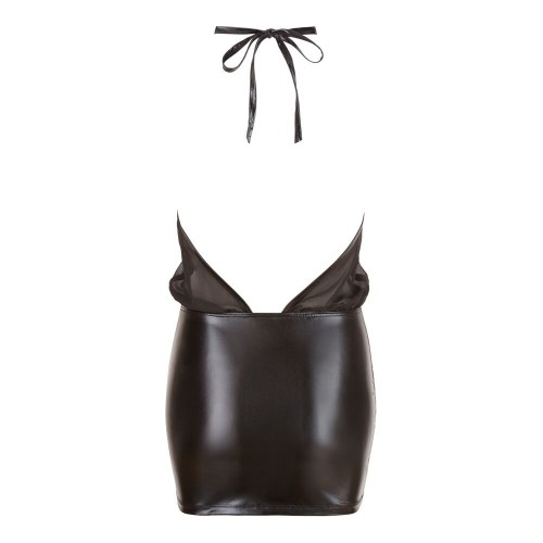 miniabito nero con portacollo per la...