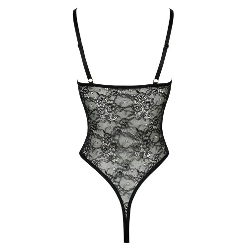 Costume intero in pizzo floreale con...