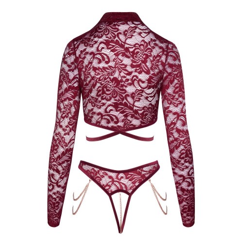 Eccitante set con top a maniche...