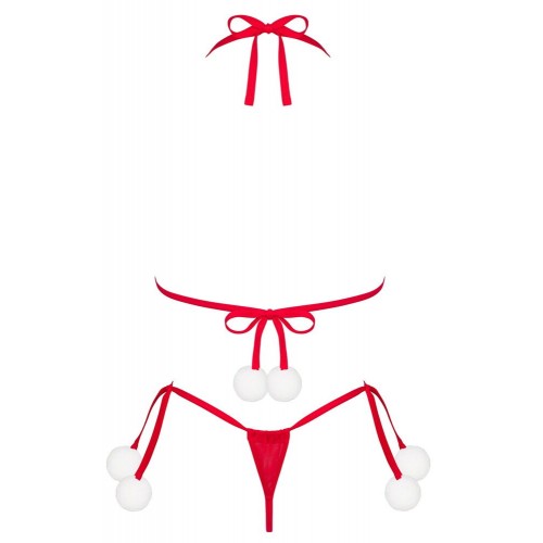 Set di lingerie rosso composto da...