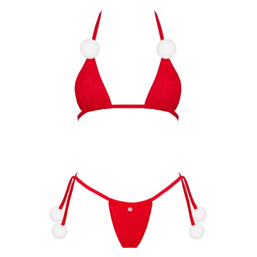 Set di lingerie rosso composto da...