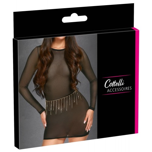 Catena da pancia color oro con catene...