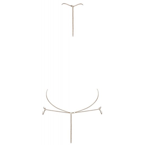 Catena da corpo color oro con 6...