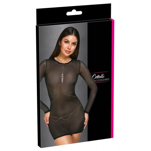 Catena da corpo color oro con 6...