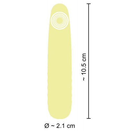 Mini vibratore color giallo pastello...