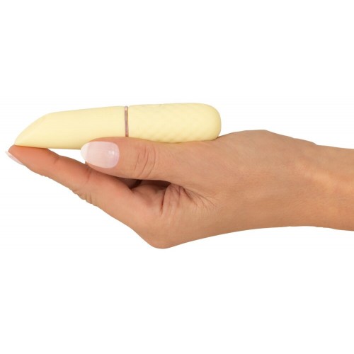 Mini vibratore color giallo pastello...