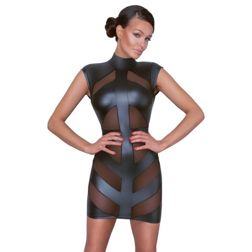 Abito corto in vita in look nero...