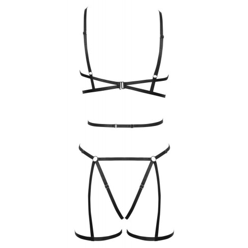 Set di imbracature nere a 3 pezzi con...