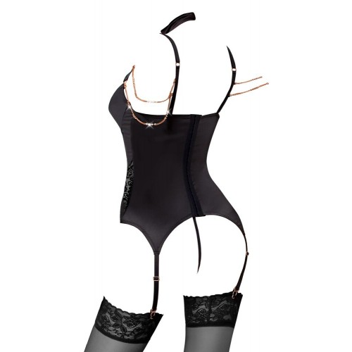 chemise con reggicalze in raso...