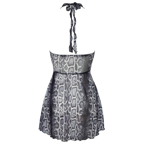 Abito corto leggermente svasato in...