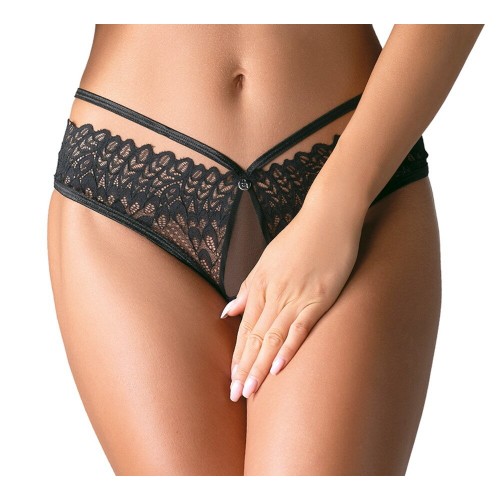 Seducente slip ouvert in trasparenza...