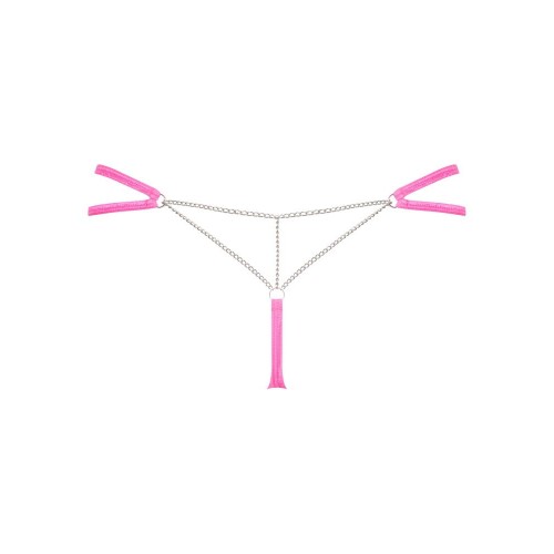 Perizoma Chainty di colore rosa con...