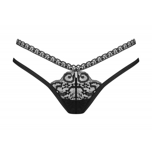 Perizoma Blomentis nero con splendidi...