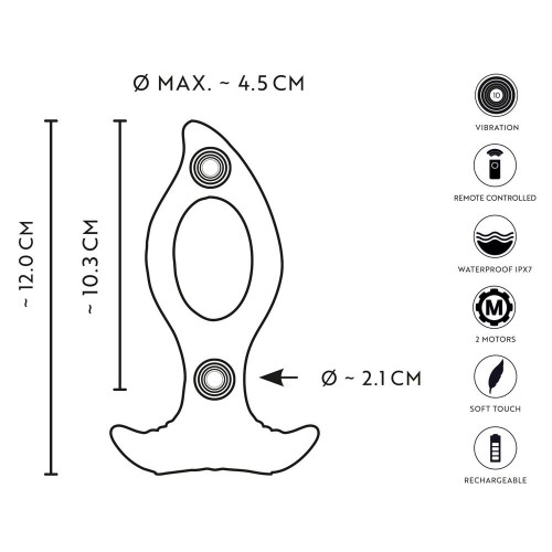 Butt plug RC remoto con foro e...
